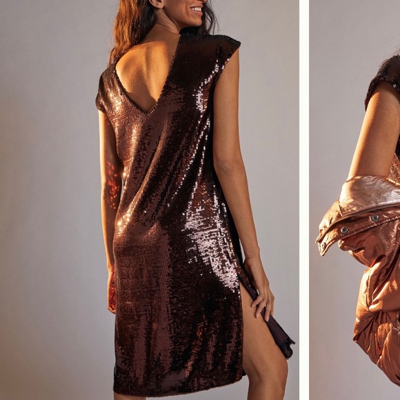 Anthropologie Dresses & Skirts - Anthropologie Sequined Mini Dress Small
